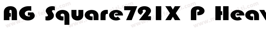 AG Square721X P Heavy字体转换